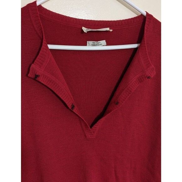 Pringle of Scotland Vintage Women Sweater Tunic Pure Wool Knit Hook & Eye Large - Picture 9 of 13